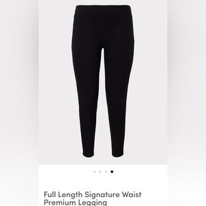 Torrid Black Full Length Signature Waist Premium Leggings Pants Stretch Size 0 L